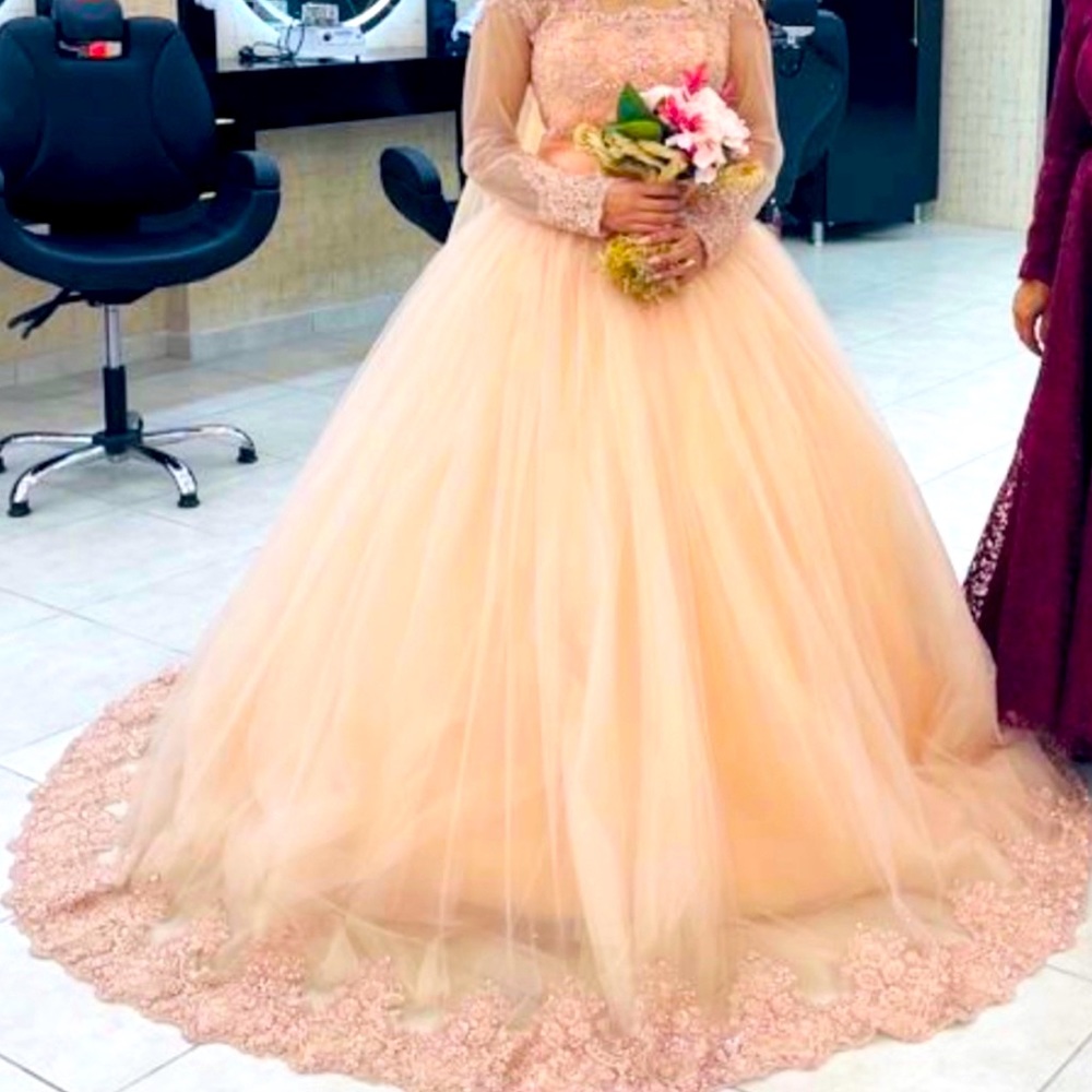 Baby pink dress